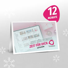 Laden Sie das Bild in den Galerie-Viewer, 12 Monats-Geschenk-Gutschein Weihnachtsmotiv